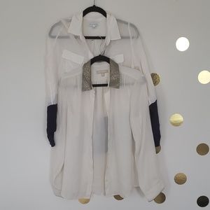 TWO Banana republic button down dress shirts